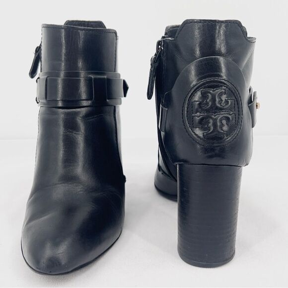 Black Leather Ankle Boots - Picture 16 of 16